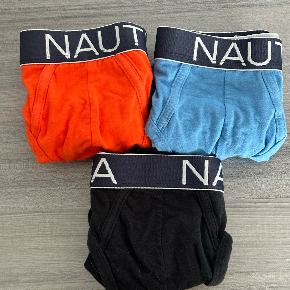 NEW Nautica Men's Briefs 3PK Hip Brief